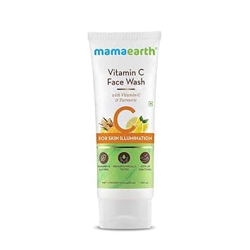 Mamaearth Vitamin C Face Wash with Vitamin C and Turmeric for Skin Illumination - 100ml