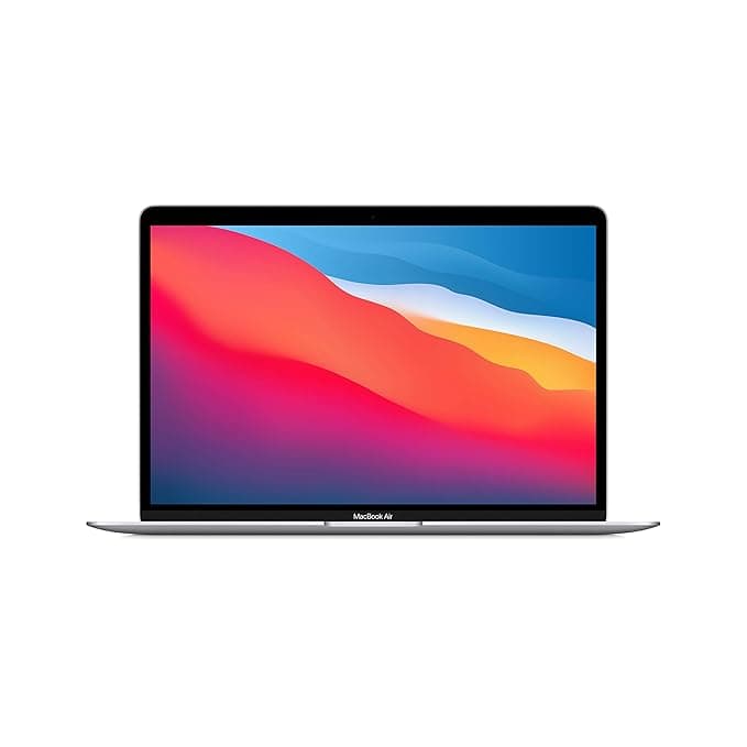 Apple MacBook Air Laptop: Apple M1 chip, 13.3-inch/33.74 cm Retina Display, 8GB RAM, 256GB SSD Storage, Backlit Keyboard, FaceTime HD Camera, Touch ID. Works with iPhone/iPad; Silver